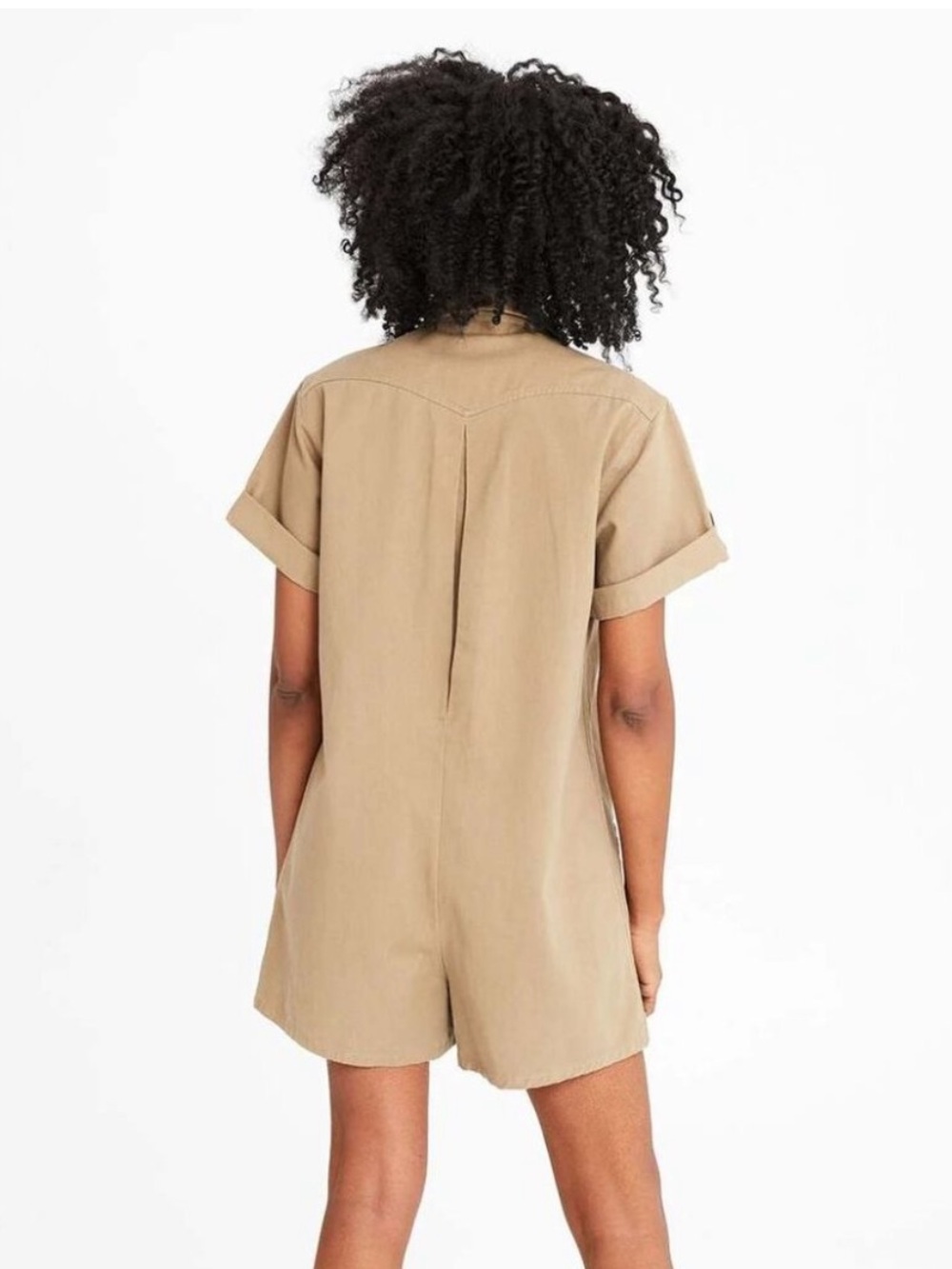 Clare V Cargo Jumpsuit Khaki Size Medium - Picture 2 of 13